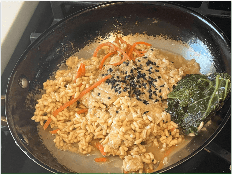 Korean Brown Rice & Chicken with Kale and Carrots by Trifecta, prepared by our reviewer