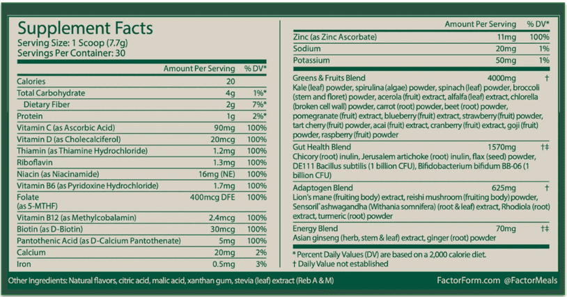 Just 20 calories and packed with nutrients!
