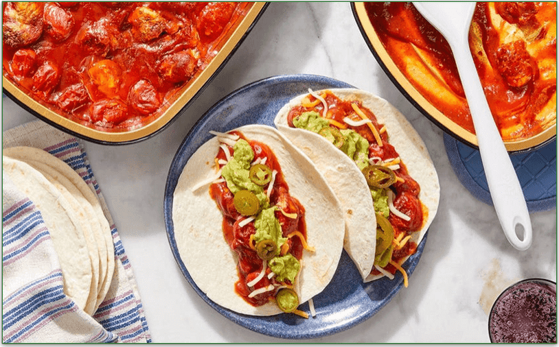 Oven-Baked Chicken Tacos by Blue Apron