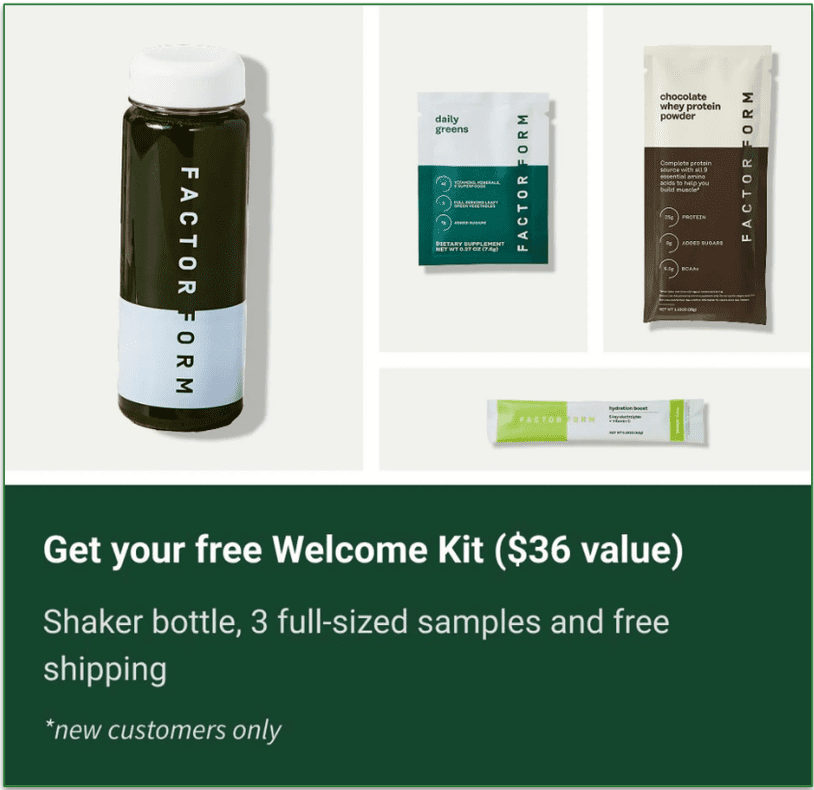 Free Welcome Kit for new customers!