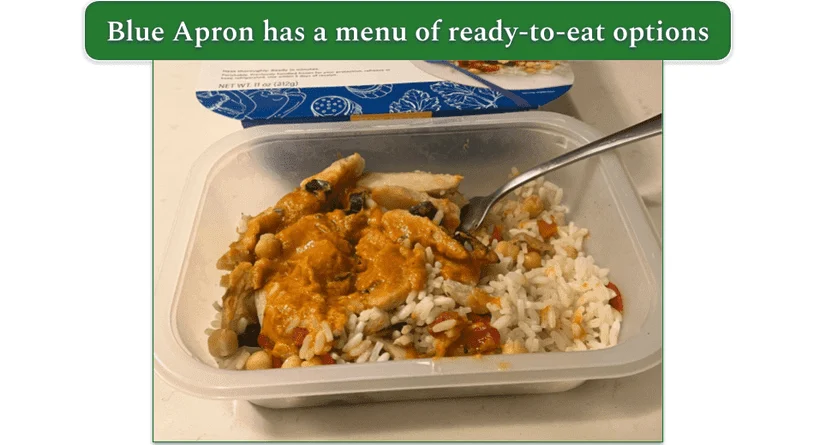 Blue Apron’s Heat & Eat Butter Chicken