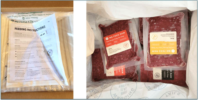 The feeding instructions for the patties are really clear