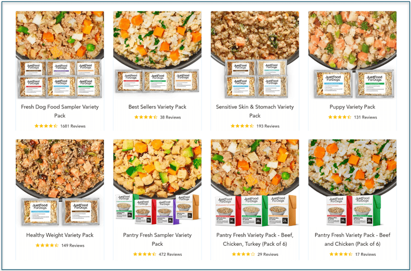 Variety Packs are great for testing the service