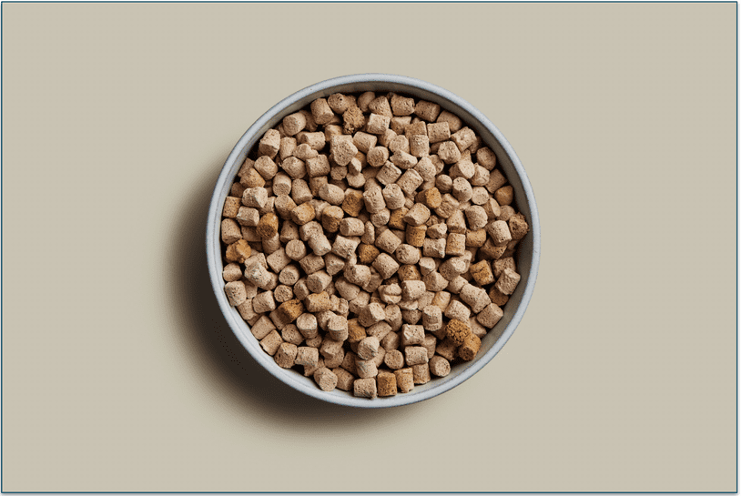 Freeze-dried meals look just like your dog's regular kibble