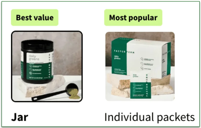 Available in a jar, or individual packets for on-the-go