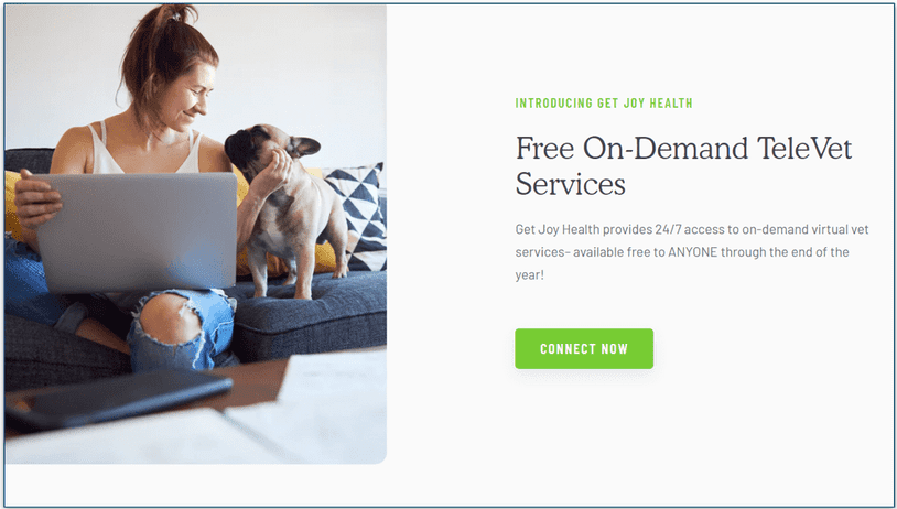 Get Joy's televet service information