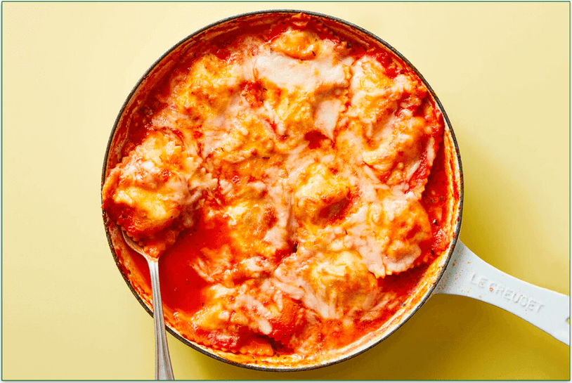 Dinnerly's No Chop! Skillet Ravioli 
