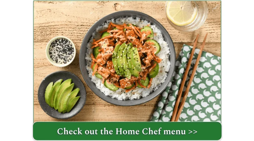 Home Chef's Umami Avocado and Tofu Sushi Bowl