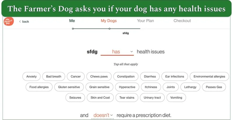the farmer's dog questionnaire