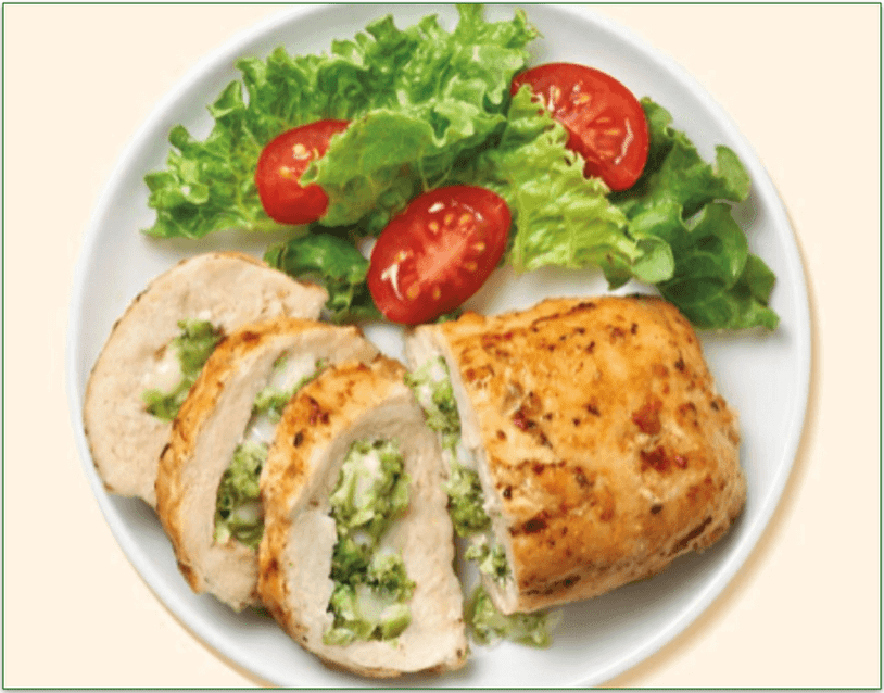 Nutrisystem's Broccoli And Cheese Stuffed Chicken Breast