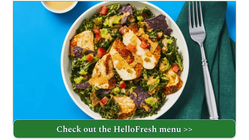 HelloFresh's Spicy Kale Caesar with Chicken