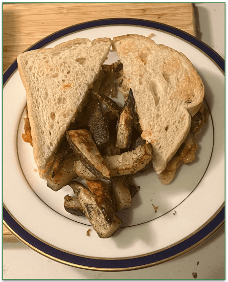 Purple Carrot’s Carrot Burgers and Potato Wedges