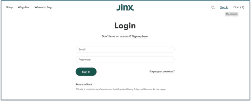 Navigate to the login page
