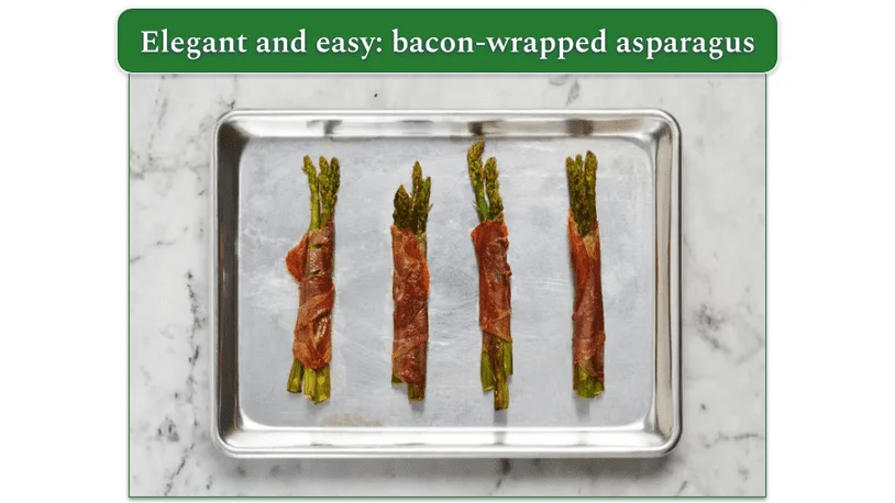 HelloFresh's Prosciutto-Wrapped Asparagus dish