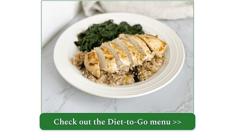 Diet-to-Go's Greek Chicken with Quinoa dish