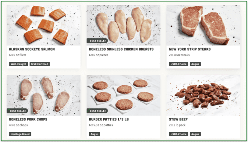 Good Chop offers a wide variety of prime meat and seafood