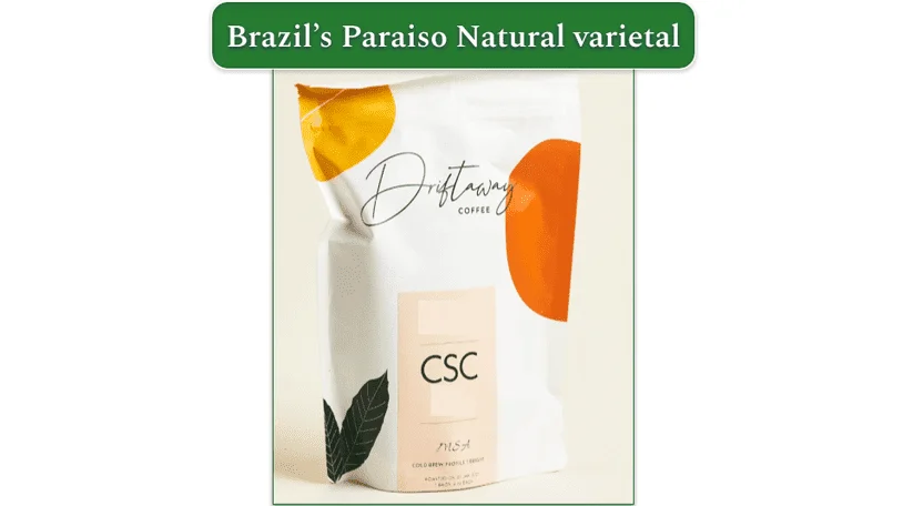 Paraiso Natural varietal from Brazil