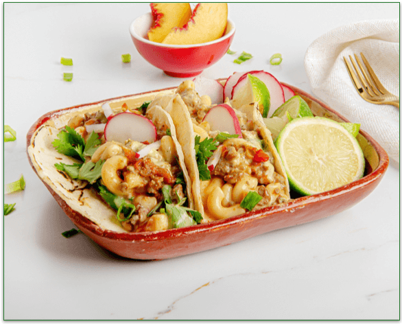 a screenshot of flexpro meals' tinga taco mac