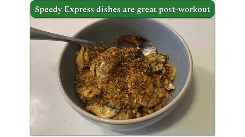 Home Chef's Creamy Spinach and Artichoke Tortellini