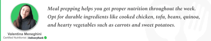 Quote from our certified nutritionist