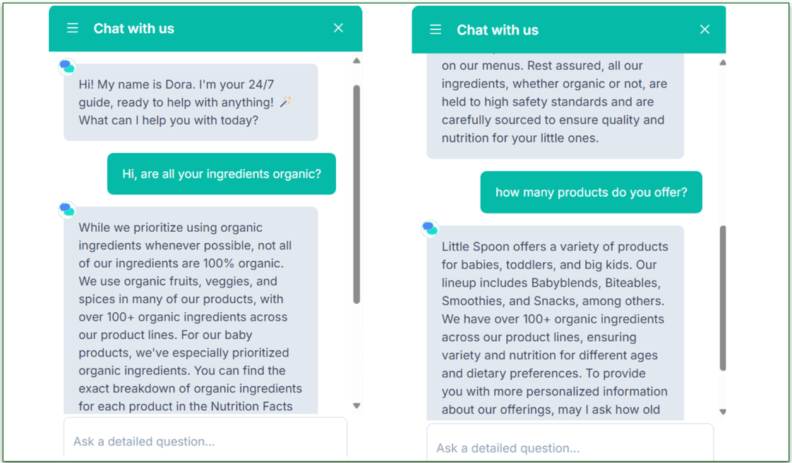 Little Spoon’s chatbot is impressive!