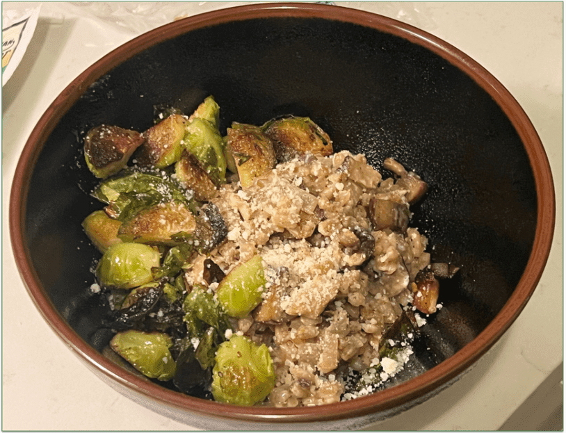 Bowl of Blue Apron’s Mushroom Farrotto