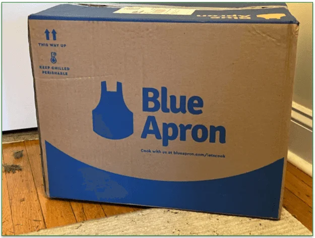 Unopened Blue Apron Box