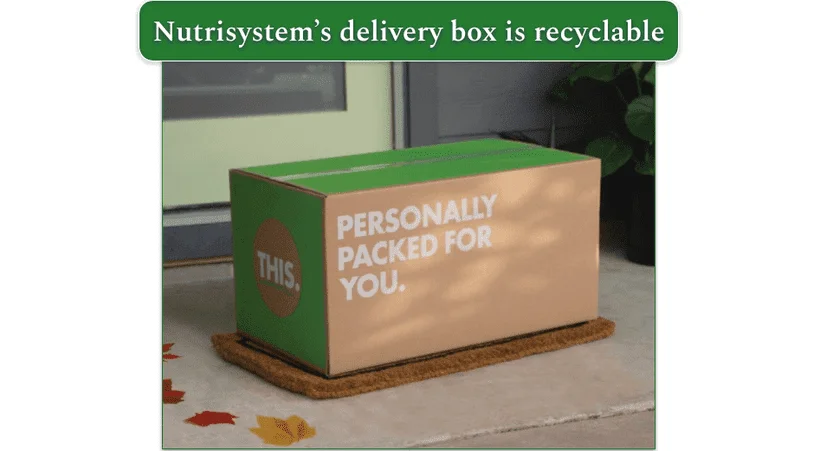 Image of Nutrisystem's delivery box