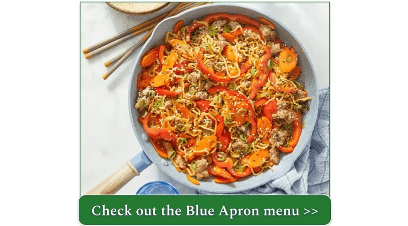Blue Apron's Pork & Ramen Noodles with Carrots & Pepper