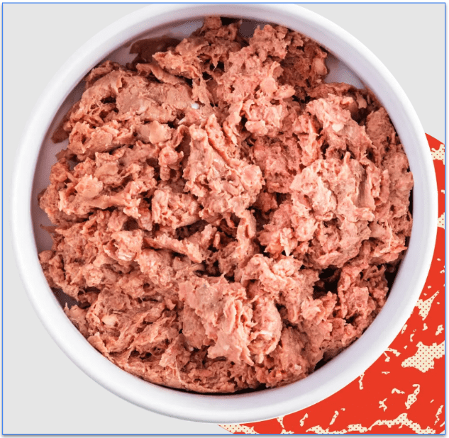 We Feed Raw's Turkey recipe in a bowl