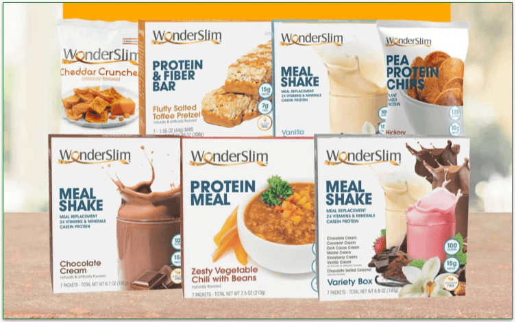 Promo photo of different WonderSlim products