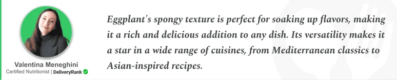 Nutritionist quote about eggplant