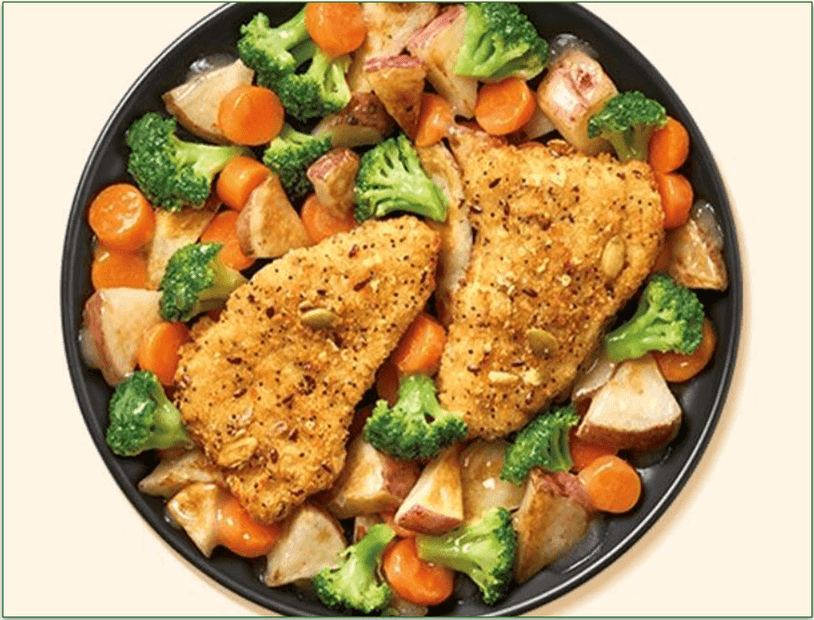 Nutrisystem's Grain-Crusted Pollock With Vegetables