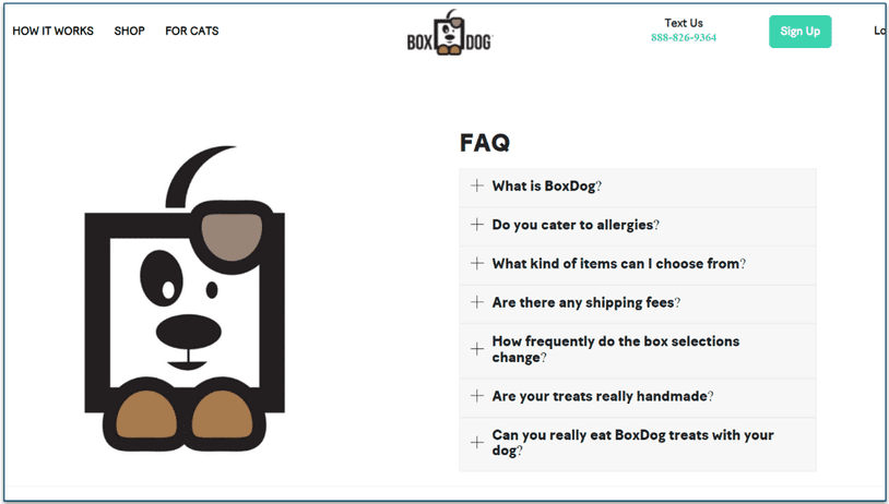 BoxDog's FAQ page