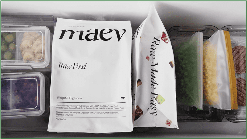 Image of 2 Maev bags in the freezer