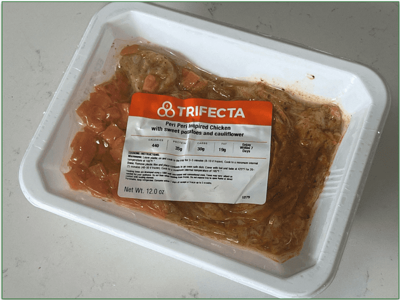 Trifecta’s Piri Piri Inspired Chicken meal