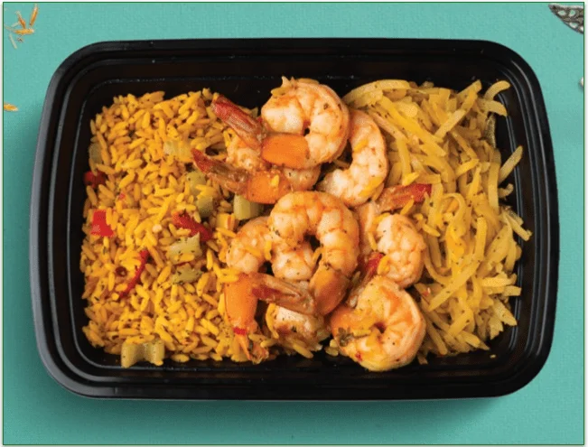 A typical meal on the Weight Loss Meal Plan