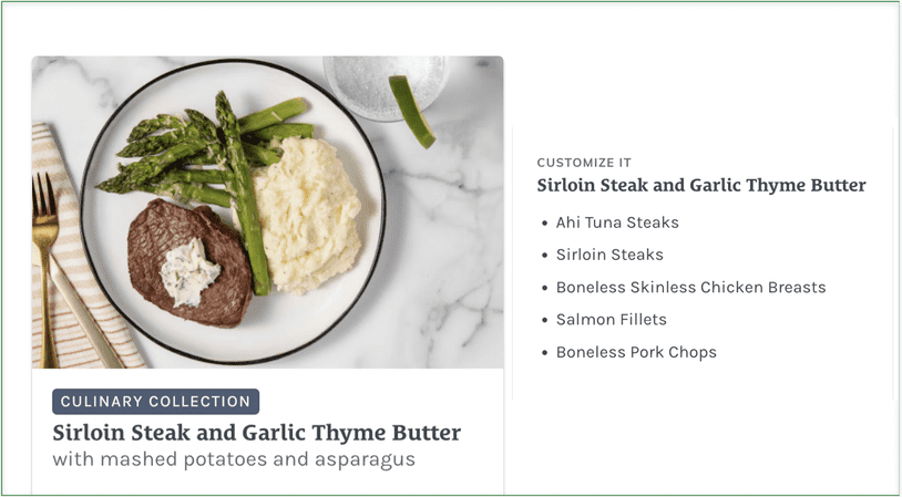 Home Chef’s Customize It feature lets you pick proteins