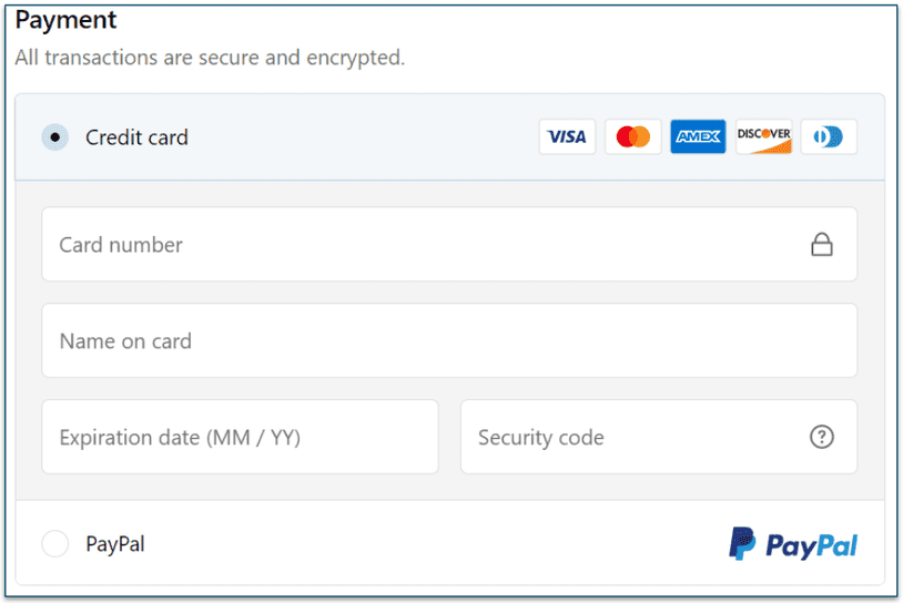 Maev payment methods