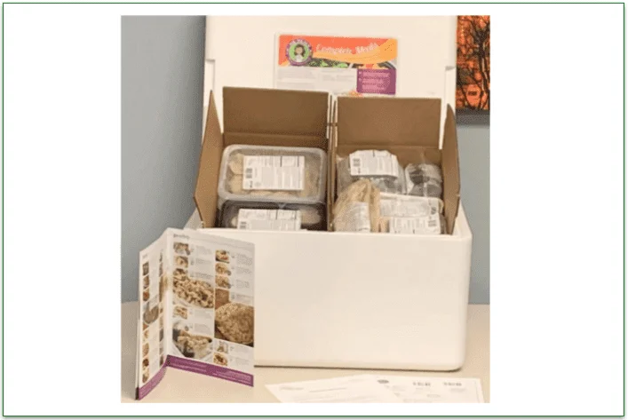 An open magic Kitchen delivery box with the contents