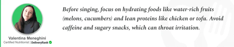Quote from our certified nutritionist about the importance of hydrating foods