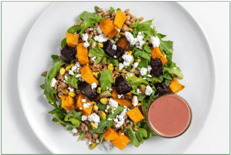 Harvest Farro Bowl with Root Vegetables