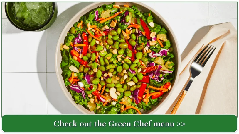 Green Chef's Hot Honey Edamame Salad