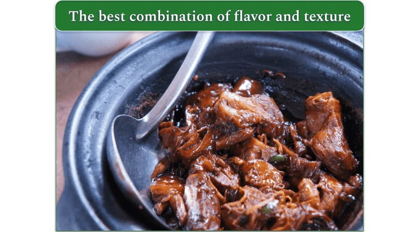 Oven Braised Chuck Roast in the pot, right after cooking