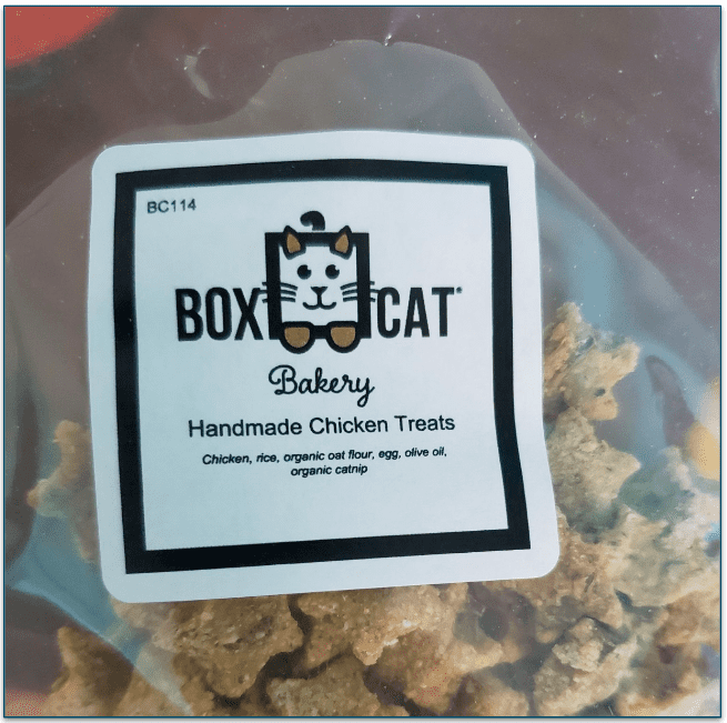 Picture of a pouch of BoxCat Handmade Chicken Treats