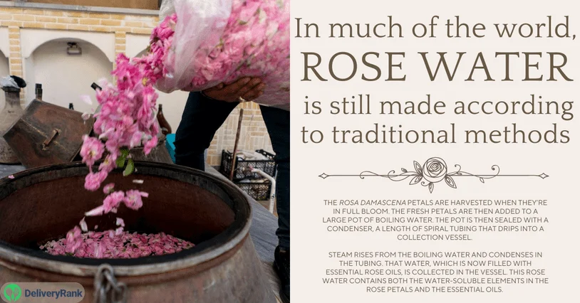 An image of a traditional Iranian distillation process in progress.