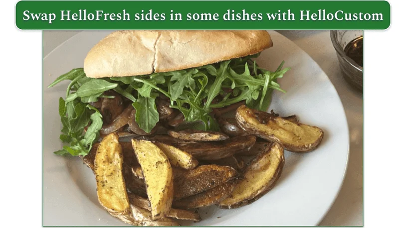 HelloFresh's HelloCustom feature helps you swap ingredients in a wide range of recipes