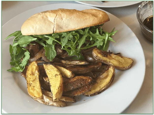 These Mushroom French Dip Sandwiches blew me away