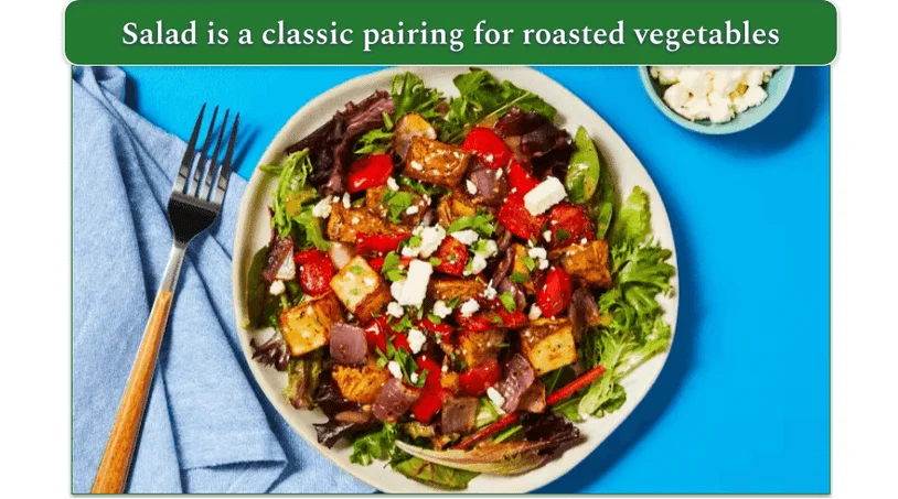 HelloFresh's Mediterranean Roasted Vegetable Salad Recipe