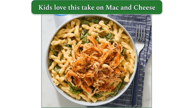 Blue Apron BBQ Chicken Man & Cheese